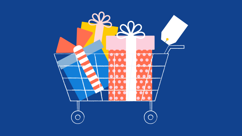 Holiday ecommerce illustration